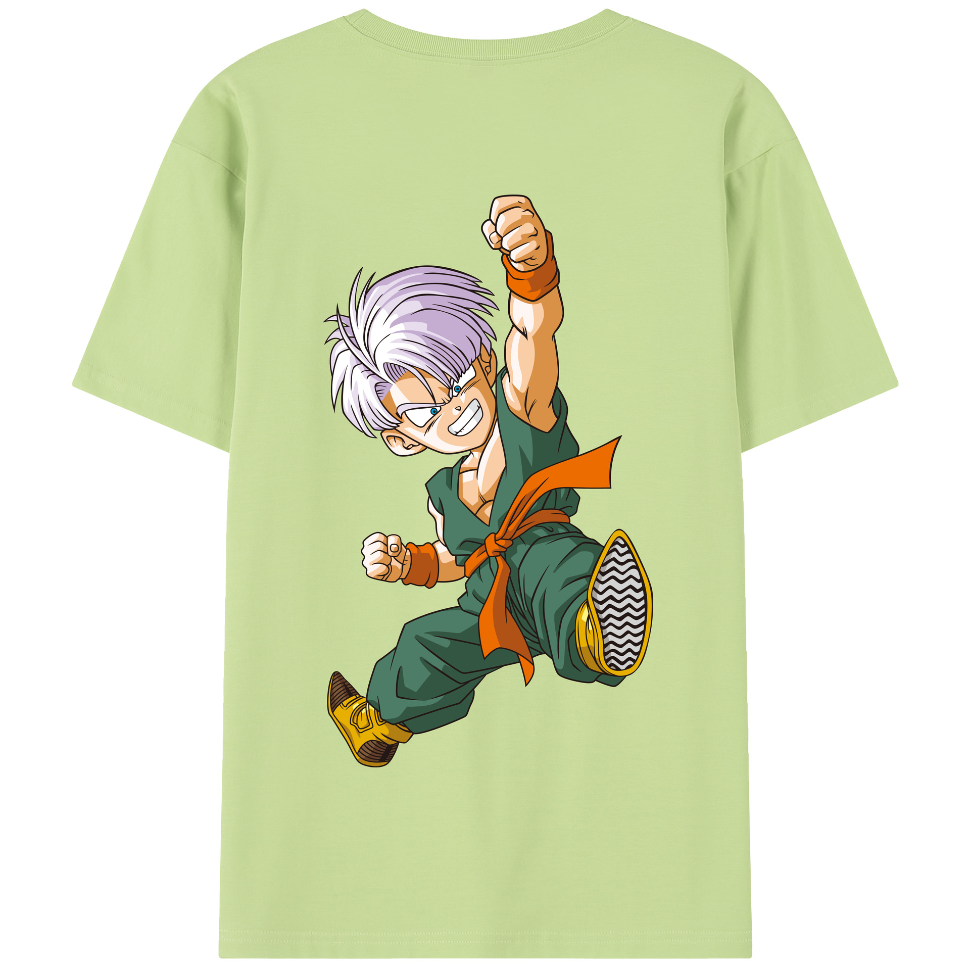 （画像用） ドラゴンボール トランクス（Torankusu）DRAGON BALL Trunks 綿100％半袖Tシャツ（背面プリント）